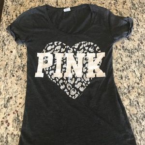 Small black Pink shirt and XS Pink sweat pants